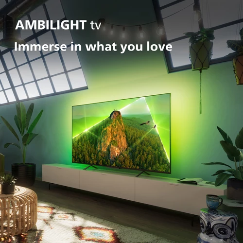Philips 8100 series 70PUS8108/12 AMBILIGHT tv, Ultra HD LED, black, Smart TV, Pixel Precise Ultra HD, HDR(10+), Dolby Atmos/Vision 177.8 cm (70") 4K Ultra HD Wi-Fi 5
