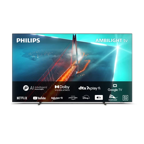 Changer la langue Philips OLED 48OLED708 4K Ambilight TV