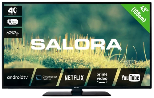 Salora 2204 series 43EA2204 TV 109.2 cm (43") 4K Ultra HD Smart TV Wi-Fi Black 0