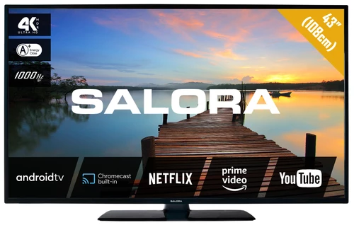 Salora 7504 series 43UA7504 TV 109,2 cm (43") 4K Ultra HD Smart TV Wifi Noir 0
