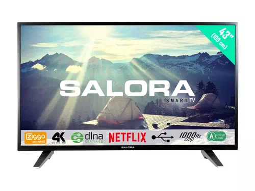 Salora 3500 series 43UHS3500 TV 109.2 cm (43") 4K Ultra HD Smart TV Black 0