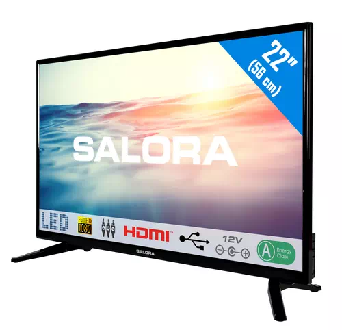 Salora 1600 series 22LED1600 TV 55.9 cm (22") Full HD Black 1