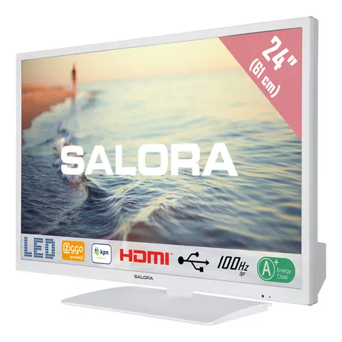Salora 5000 series 24HDW5015 Televisor 61 cm (24") HD Blanco 1