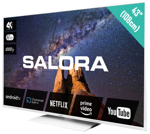 Salora MILKYWAY 43 109.2 cm (43") 4K Ultra HD Smart TV Wi-Fi White 1