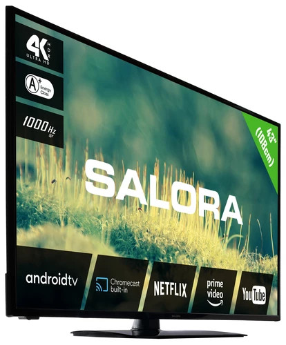Salora 2204 series 43EA2204 TV 109.2 cm (43") 4K Ultra HD Smart TV Wi-Fi Black 1