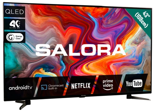 Salora 440A series 43QLEDTV TV 109.2 cm (43") 4K Ultra HD Smart TV Wi-Fi Black 1