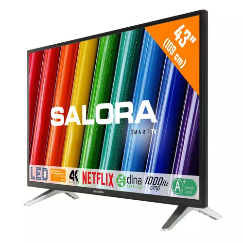 Salora 5000 series 43WSU6002 TV 109.2 cm (43") 4K Ultra HD Smart TV Black 1