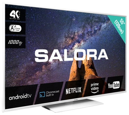 Salora MILKYWAY 55 TV 139,7 cm (55") 4K Ultra HD Smart TV Wifi Blanc 1