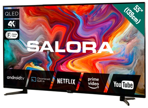 Salora QLEDTV series 55QLEDTV TV 139.7 cm (55") 4K Ultra HD Smart TV Wi-Fi Black 1
