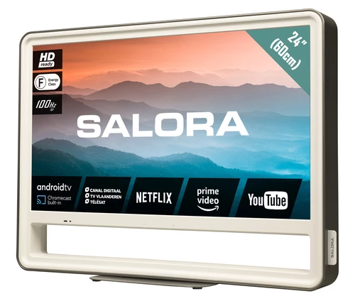 Salora CUBE24 Televisor 61 cm (24") HD Smart TV Wifi Plata, Blanco 1