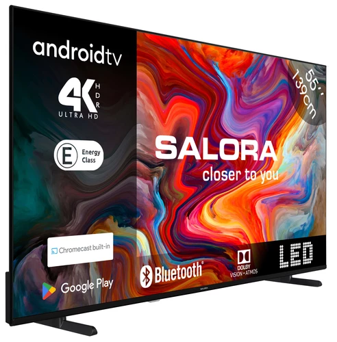 Salora SMART55TV TV 139,7 cm (55") 4K Ultra HD Smart TV Wifi Noir 1