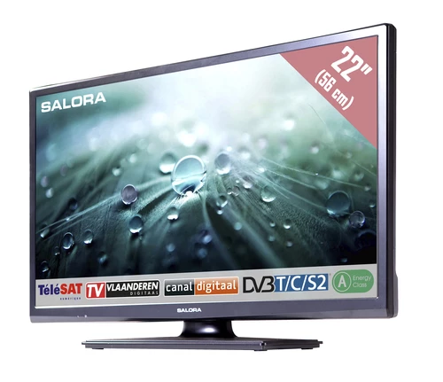 Salora 9100 series 22LED9109CTS2DVD TV 142.2 cm (56") Full HD Black 250 cd/m² 2