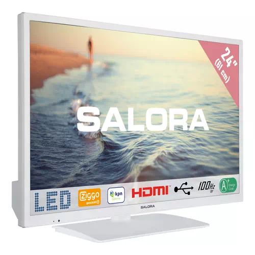 Salora 5000 series 24HDW5015 Televisor 61 cm (24") HD Blanco 2