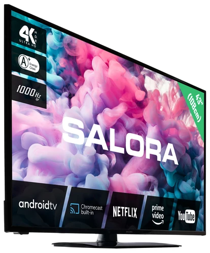 Salora 330 series 43UA330 TV 109.2 cm (43") 4K Ultra HD Smart TV Wi-Fi Black 2