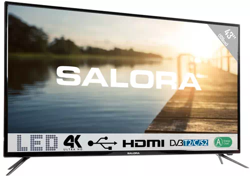 Salora 2600 series 43UHL2600 TV 109,2 cm (43") 4K Ultra HD Noir 2