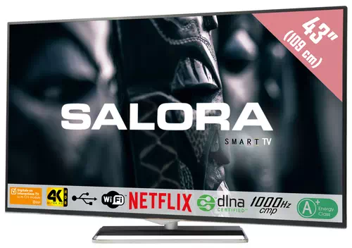 Salora 43UHX4500 TV 109.2 cm (43") 4K Ultra HD Smart TV Wi-Fi Black 3