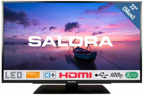 Salora 6500 series 22FLB6500 TV 55.9 cm (22") Full HD Black