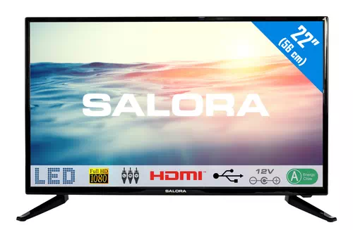 Salora 1600 series 22LED1600 TV 55.9 cm (22") Full HD Black