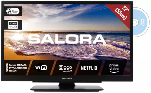 Salora 9100 series 22LED9109CTS2DVDWIFI TV 55,9 cm (22") Full HD Smart TV Wifi Noir