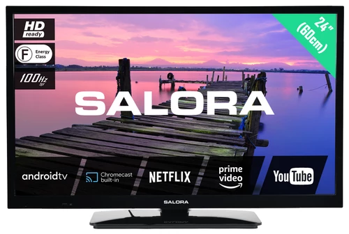 Salora 3704 series 24HA3704 TV 61 cm (24") HD Smart TV Wi-Fi Black