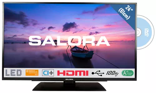 Salora 6500 series 24HDB6505 TV 61 cm (24") HD Black