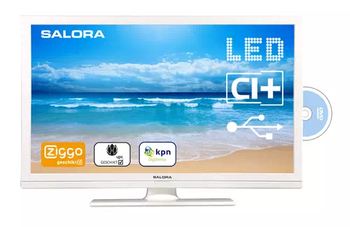 Salora 24LED8115CDW TV 61 cm (24") HD Blanc