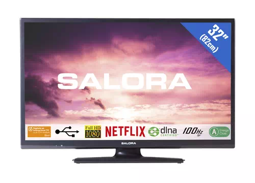 Salora 32LED9202FCS TV 81,3 cm (32") Full HD Smart TV Noir
