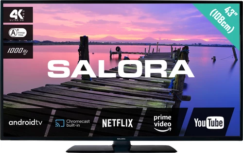 Salora 3704 series 43BA3704 TV 109.2 cm (43") 4K Ultra HD Smart TV Wi-Fi Black