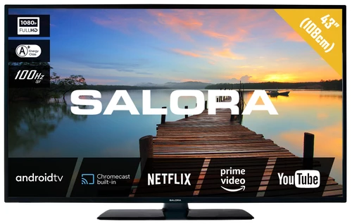 Salora 7504 series 43FA7504 TV 109.2 cm (43") Full HD Smart TV Wi-Fi Black