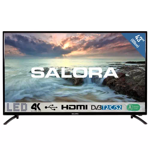 Salora 2800 series 43UHL2800 TV 109.2 cm (43") 4K Ultra HD Black