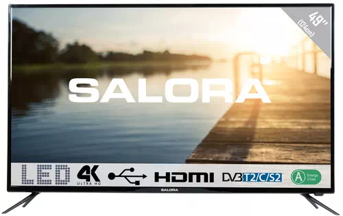Salora 2600 series 49UHL2600 TV 124,5 cm (49") 4K Ultra HD Noir