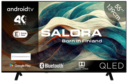 Salora 55QLED320 TV 139,7 cm (55") 4K Ultra HD Smart TV Wifi Noir
