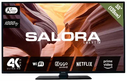 Salora 3804 series 55UHS3804 TV 139.7 cm (55") 4K Ultra HD Smart TV Wi-Fi Black