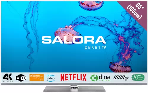 Salora 6500 series 65UBX5000 TV 165.1 cm (65") 4K Ultra HD Smart TV Wi-Fi Titanium