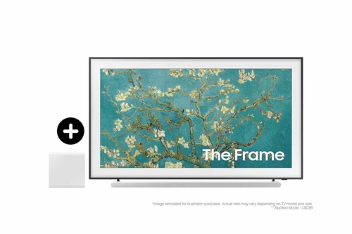 Samsung The Frame 2023 75” QLED 4K HDR Smart TV with S801B Lifestyle Ultra Slim Soundbar 0