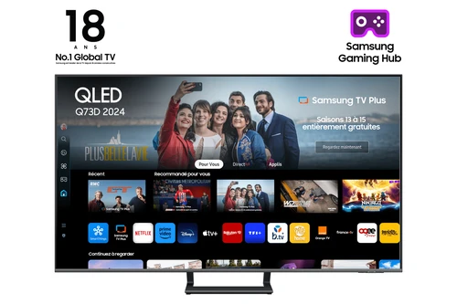 Samsung TV QLED 55" Q73D 2024, 4K, Smart TV 0