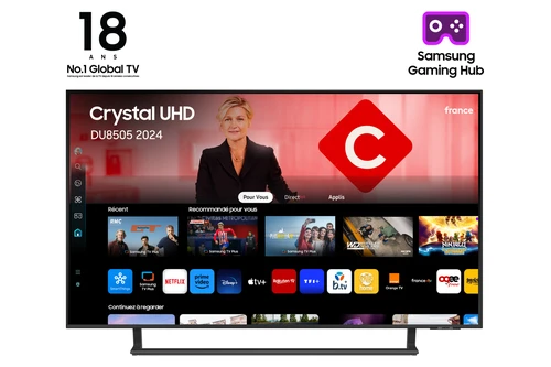 Samsung TV Crystal UHD 43" DU8505 2024, 4K, Smart TV 0