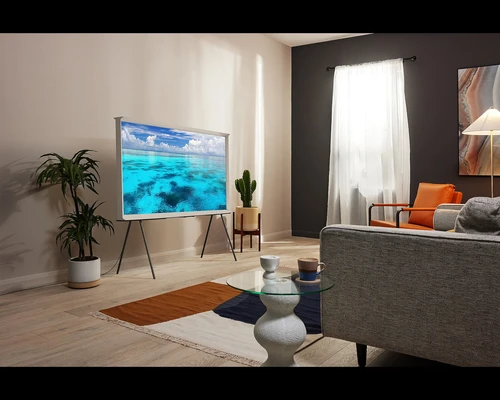 Samsung The Serif 65" LS01B QLED 4K HDR Smart TV in Cloud White (2023) 10