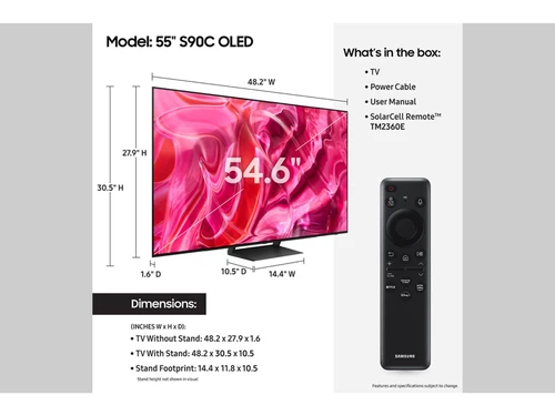Samsung Series 9 QN55S90CAF 139.7 cm (55") 4K Ultra HD Smart TV Wi-Fi Black, Titanium 11