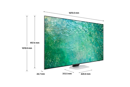 Samsung QN85C QE75QN85CAT 190,5 cm (75") 4K Ultra HD Smart TV Wifi Argent 1