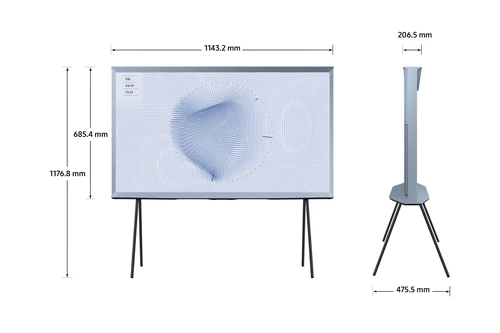Samsung The Serif LS01B 127 cm (50") 4K Ultra HD Smart TV Wifi Azul 1