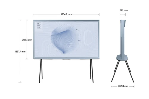 Samsung The Serif 55" LS01B QLED 4K HDR Smart TV in Cotton Blue (2023) 1