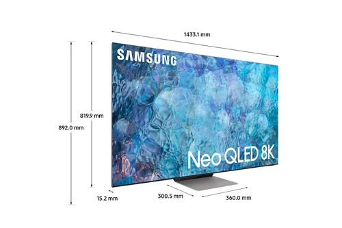 Samsung Series 9 QE65QN900A 165.1 cm (65") 8K Ultra HD Smart TV Wi-Fi Stainless steel 1