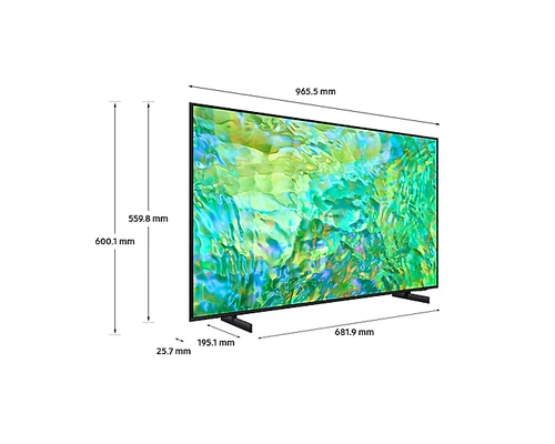 Samsung UE43CU8070UXXU TV 109.2 cm (43") 4K Ultra HD Smart TV Wi-Fi Black 1