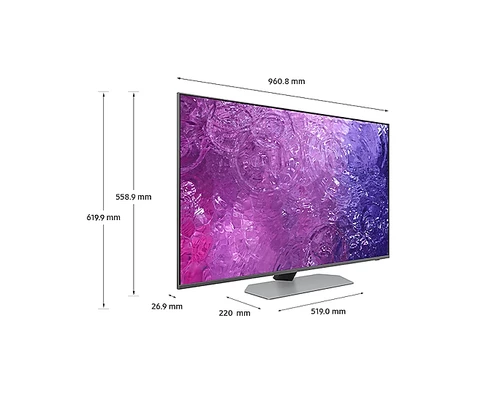 Samsung F-43QN90S60B TV 109.2 cm (43") 4K Ultra HD Smart TV Wi-Fi Silver 1