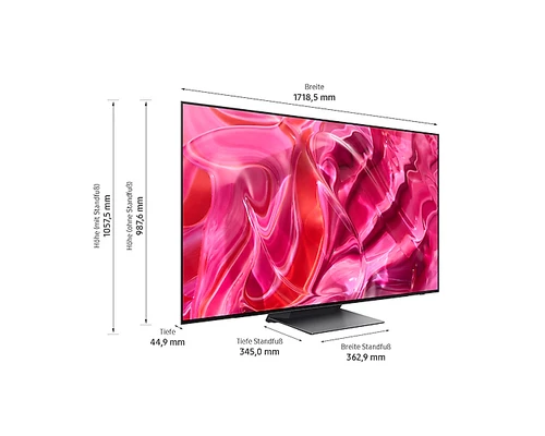 Samsung GQ77S93CAT 195.6 cm (77") 4K Ultra HD Smart TV Wi-Fi Carbon, Silver 2