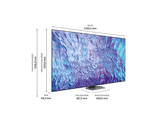 Samsung GQ98Q80C 2.49 m (98") 4K Ultra HD Smart TV Wi-Fi Silver 1
