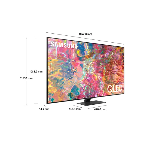 Samsung Series 8 QE85Q80B 2.16 m (85") 4K Ultra HD Smart TV Wi-Fi Carbon, Silver 2