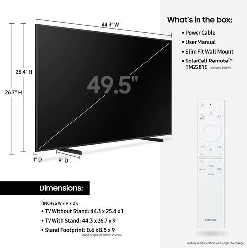 Samsung The Frame QN50LS03BAF 127 cm (50") 4K Ultra HD Smart TV Wifi Negro 2