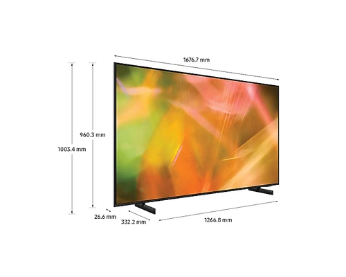 Samsung Series 8 AU8002 190.5 cm (75") 4K Ultra HD Smart TV Wi-Fi Black 3